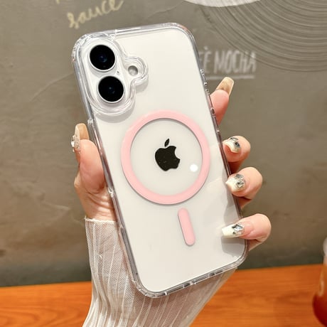 MagSafe iPhone16/16Plusケース 透明 黄ばまない iPhone15Pro/14promax/13カバー  クリアケース シンプル [M4611]