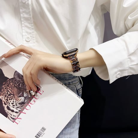 ヒョウ柄 Apple watch10/9 バンド Ultra series8 7 6 5 4  3 2 SE SE2 オシャレアップルウォッチベルト アニマル柄 高級感[M5122]