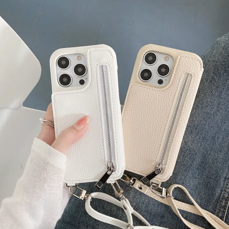 小銭/カード入れ iPhone15/14proカバー 鏡/ストラップ付アイフォン13/12/11proケース レザー 高品質 ガールズに人気 プレゼントおすすめ[M3151]