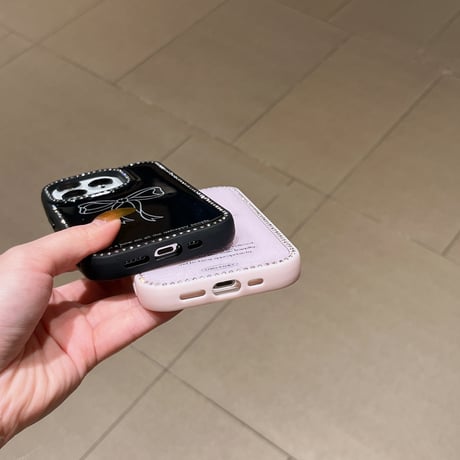 ジュエリー iPhone16/16proケース リボン柄 iPhone15Pro/14/13proカバー 可愛い キラキラ 女子力アップ [M4988]