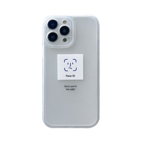 Face ID  iphone14pro/14promaxケース  マット 指紋防止 iphone13/12/11/XRカバー   可愛い シンプル 男女ファッション [M2267]