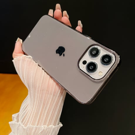クリア iPhone15/15proカバー 黄ばまない キラキララメiphone14pro/13/12カバー 軽量薄型 [M4218]