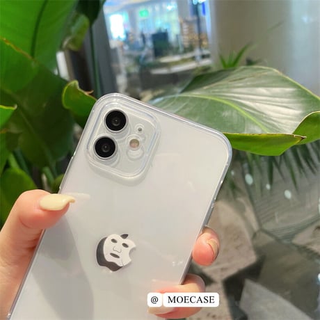 フェイスパック柄 iphone13/13proケース  耐衝撃透明 iphone12pro/11promaxカバー  ファッション  面白いM1040