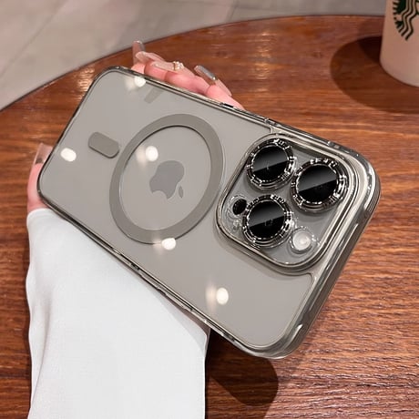 黄ばまない Magsafe対応 iPhone15/15Proケース 全面保護 iPhone14/13/12proカバー 高級感 高透明 頑丈 [M3962]