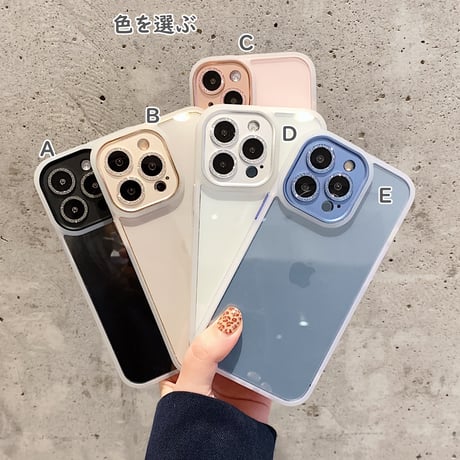 耐衝撃 iphone13/12promaxカバー  キラキラカメラレンズフィルム付 iphone11ケース  高透明感 頑丈耐久性 使用簡単[M1749]