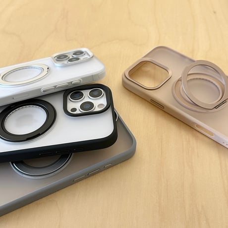 Magsafeリングスタンド iPhone16Pro/16ProMaxケース 高品質高機能 iPhone15Pro/14proケース 定番 指紋防止 飽きないデザイン[M5141]