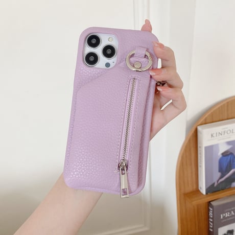 小銭入れ付き アイフォン15/14proカバー 革製 iPhone13mini/12/11proカバー 高品質 12色 スタンド 小銭/カード/お札/鍵収納可[M3233]