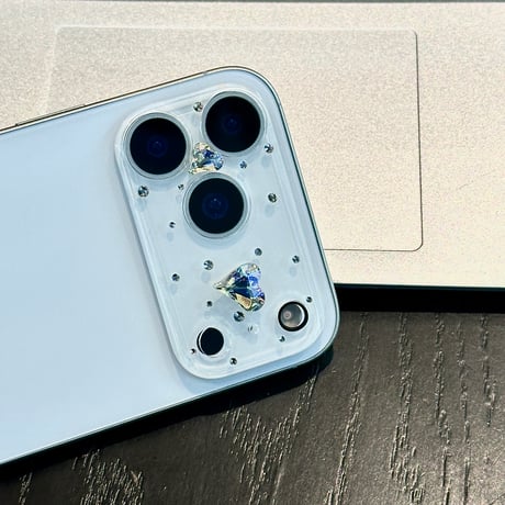 ダイヤカメラカバー iPhone17 iPhone17Pro iPhone17ProMax ガラス保護フィルム キラキラ おしゃれ きれい 人気[M6069]