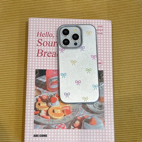 多彩リボン iPhone15/15proケース 指紋防止 皮 iPhone14/13pro/12promaxケース かわいい 女子力アップ[M4501]