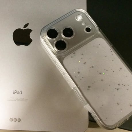 iPhone17Proケース キラキラ星ラメ iPhone17/Air/ProMaxケース 透明感 ソフト 使いやすい[M5883]