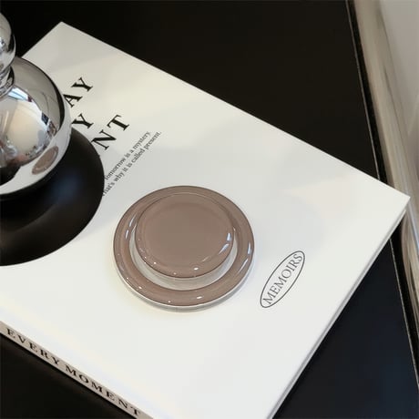 シンプル MagSafe対応スマホグリップ  磁石グリップ マグネット式スタンド ギフトにおすすめ[M4313]
