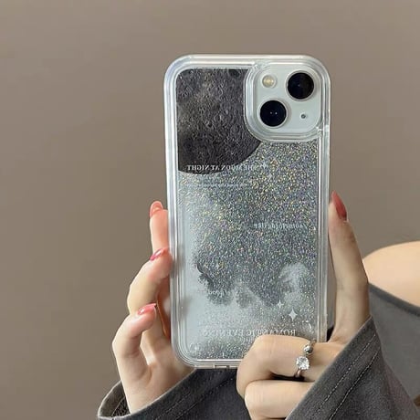 グリッター 星  iphone15pro/14proケース  キラキラ透明 iphone13/12Pro/11カバー  おしゃれ 高級感[M2228]
