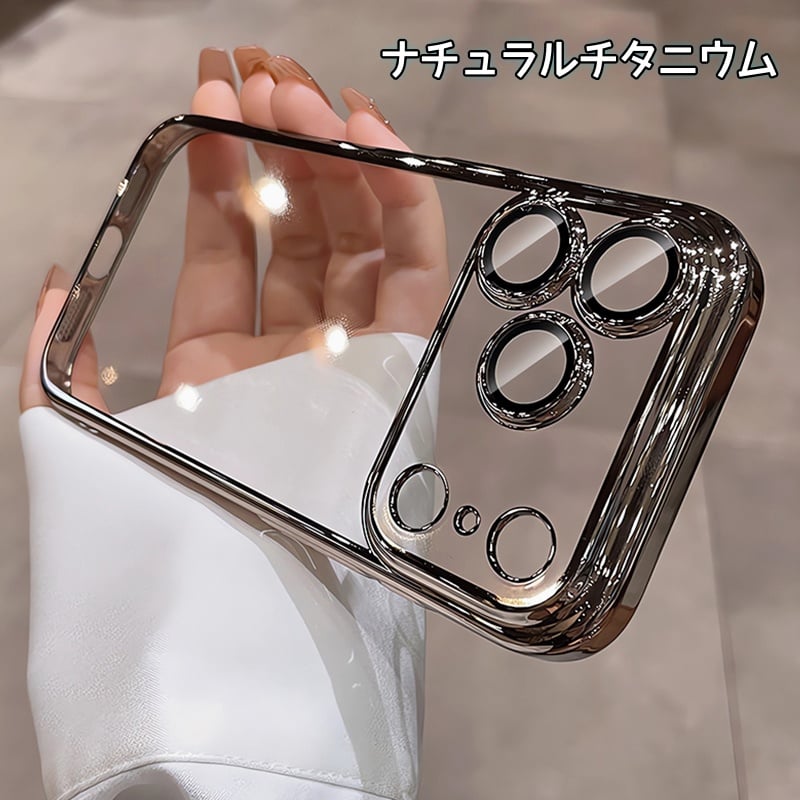 シンプル風 iPhone17pro/17promaxケース ソフトケース 黄ばまないクリア