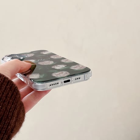 薔薇柄 iphone16/16proケース  おしゃれ キラキラ iphone15pro/14/13proケース エレガント 可愛い  [M4991]