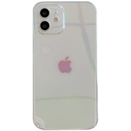 オーロラ色光る iphone13pro/13promaxケース  綺麗透明 iphone12pro/11カバー  グラデーションカラーM991