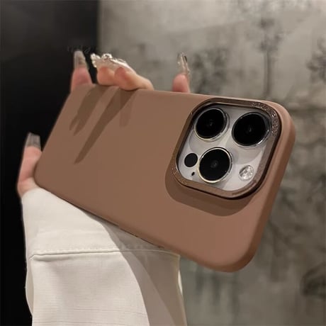 指紋防止 iphone15/15proケース  高級感 iphone14/13/12Proカバー  金属製カメラフレーム薄型 耐衝撃 [M3559]
