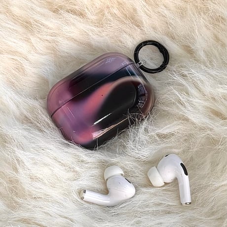黒紫グラデーションカラー AirPodsPro3ケース 艶感 Airpods4/3ケース  AirpodsPro2/Pro1カバー  シック オシャレ[M5917]