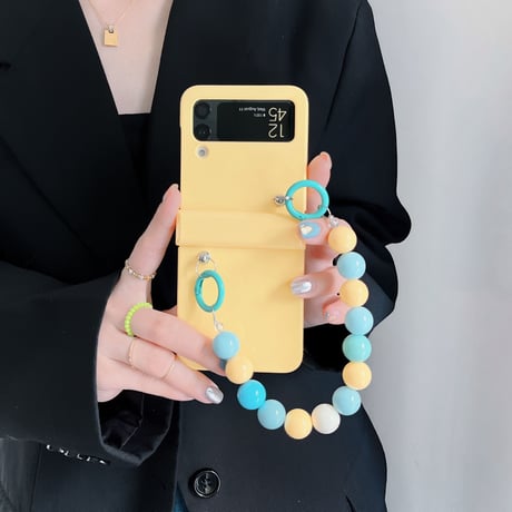 Galaxy z flip3 ケース  ストラップ おしゃれ ギャラクシーzフリップ3  5Gカバー 持ち手あり  高品質 頑丈[M1858]