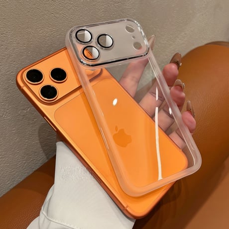 iPhone17Pro/17ソフトケース 滑り止め レンズカバー付 iPhone17ProMax/Airカバー シンプル風  頑丈 軽量 装着やすい [M5763]