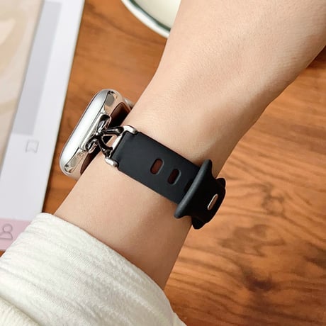 シリコン Applewatchバンド リボン アップルウォッチベルト Ultra3 series11 10 98 7 6 SE3 SE2  シンプル風 耐久性ある[M6263]