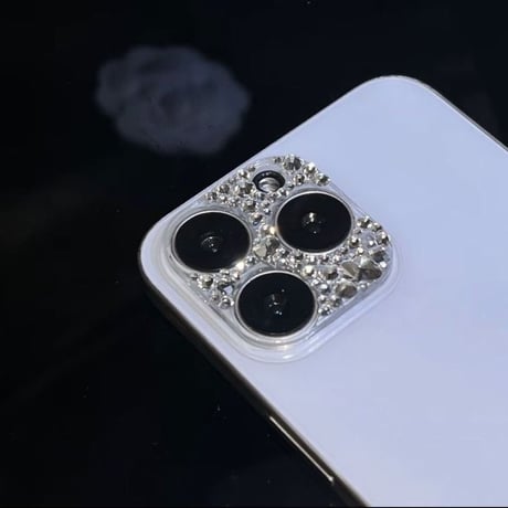 ダイヤ カメラ保護カバー キラキラ iPhon17ProMax/17Pro/17/Air 可愛い ハンドメイド 女子力アップ [M5725]