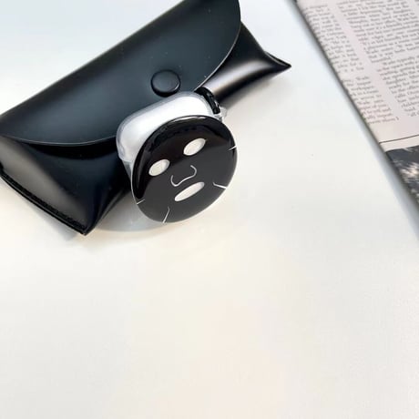 シートマスク airpods3/proケース  可愛いクリア エアーポッズカバー  リング付き お揃い人気品[M2004]