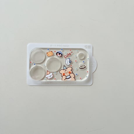 可愛い動物柄 カメラカバー  iPhone17Pro iPhone17ProMax ガラスレンズフィルム  頑丈 傷から保護 使いやすい [M6019]