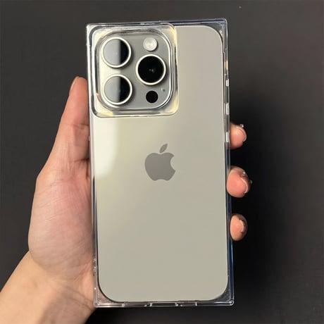 スクエア型 iPhone17/16proケース 艶感カラー 四角 iPhone15promax/14/13promaxカバー シック 人気 [M5605]