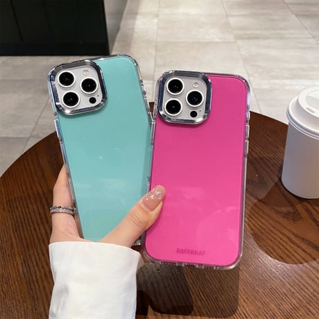 キラキラ半透明 iPhone16/16Proケース おしゃれ 黄ばまない iPhone15pro/14/13proカバー シンプル 耐久性 [M4727]