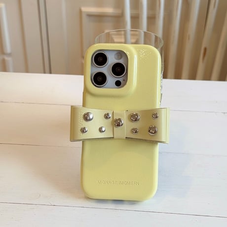 リボンスタンド付 iPhone17Pro/17ケース  レザー製 アイフォン16ProMax/15pro/14カバー  高級感 耐久性ある [M6477]