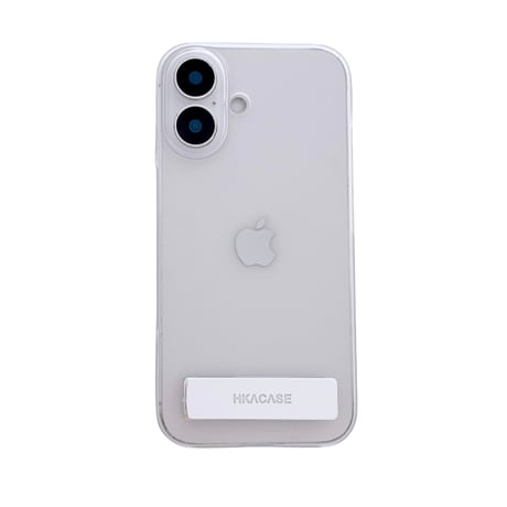 スタンド付 iPhone16plus/16proケース マット 指紋防止 iPhone15Promax/14/13miniカバー 薄型軽量 シンプル [M5403]