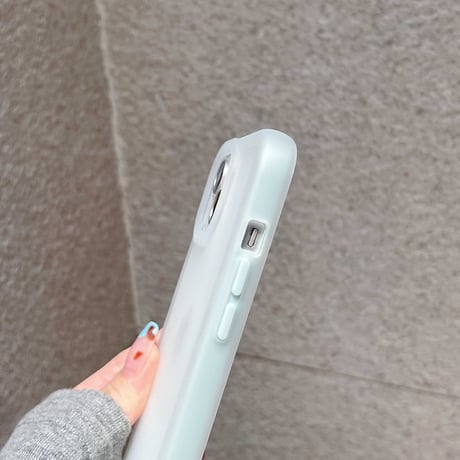 指紋防止 半透明 iPhone15/15proケース マット 淡色系 iPhone14pro/13promaxカバー 夏に人気 [M4516]