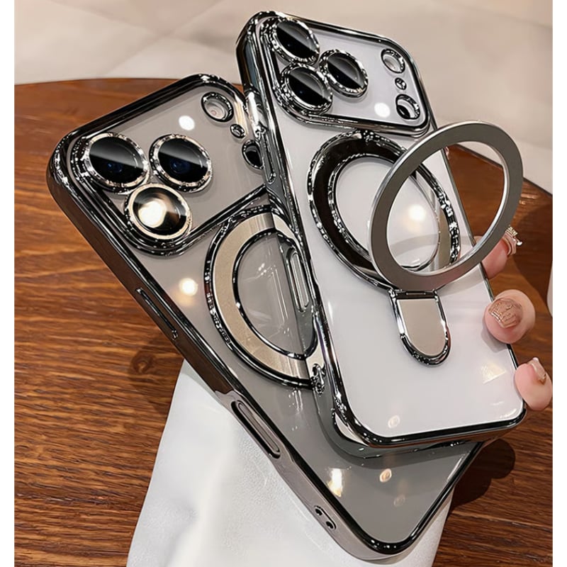iPhone17Pro/16ProMaxケース MagSafeリングスタンド iPhone15