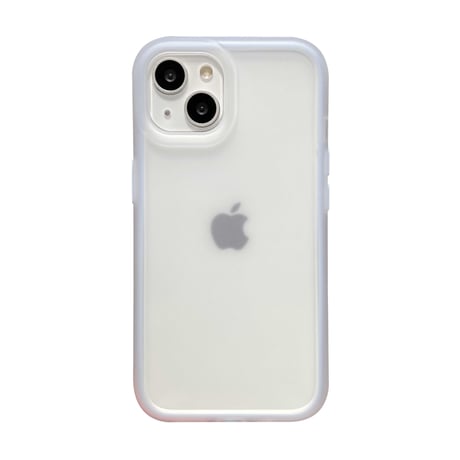 指紋防止 半透明 iPhone15/15proケース マット 淡色系 iPhone14pro/13promaxカバー 夏に人気 [M4516]