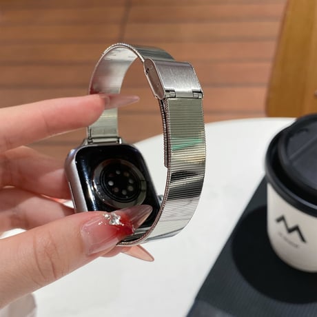 おしゃれ光沢感 Apple watchSerise10 バンド Ultra2/1 series9 8 7 6 5 4  3 2 SE2 オシャレアップルウォッチベルト シンプル 高級感[M4884]