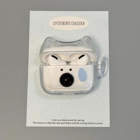 犬ちゃん Airpods 4ケース リング付 Airpodspro2/proカバー Airpods3/2 めっちゃ可愛い ギフトにおすすめ[M4870]