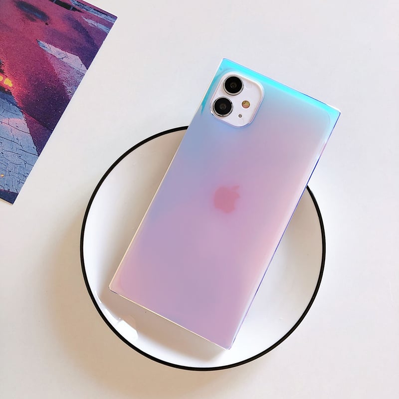 iphone12promaxケース 紫色の光 スクエア四角アイフォン12/11pro iphone12promaxケース 紫色の光 スクエア四角アイフォン12/11pro