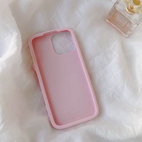 ピンク iphone14/13proケース 立体ハート iphone12/SE3/11カバー 可愛い プレゼントにおすすめ [M1932]