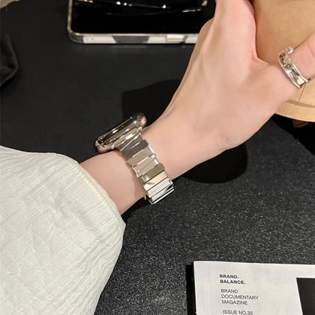 おしゃれ光沢感 Apple watch10/9 バンド Ultra series8 7 6 5 4  3 2 SE SE2 オシャレアップルウォッチベルトシック 存在感抜群 高級感[M4874]