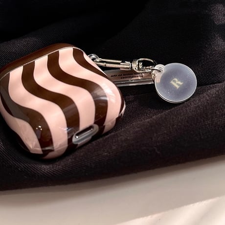 しま模様 Airpods 4ケース シック Airpodspro2/proカバー Airpods3/2 リング/チャーム SNS人気[M4779]