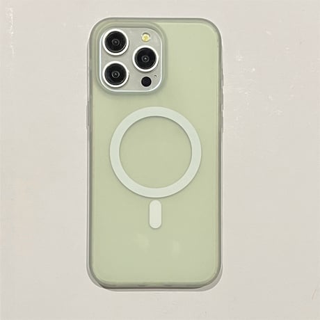 半透明 Magsafe対応iPhone15/15proケース 指紋防止 iPhone14promax/13pro/12ケース シンプル 高品質 [M4335]