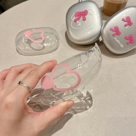 透明 AirPodsMax専用ケース 可愛い エアーポッズ マックスカバー お揃い 女子力アップ[M4211]