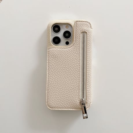 小銭/カード収納 iPhone15/14ケース 鏡付 レザー製iphone13/12/11proカバー  高品質便利 高級感 ギフトにおすすめ[M3152]