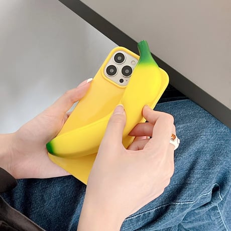 バナナ iphone16/15proケース ストレス解消 iphone14/13/12/SE3/11proカバー 面白い 可愛い プレゼントにおすすめ [M1924]