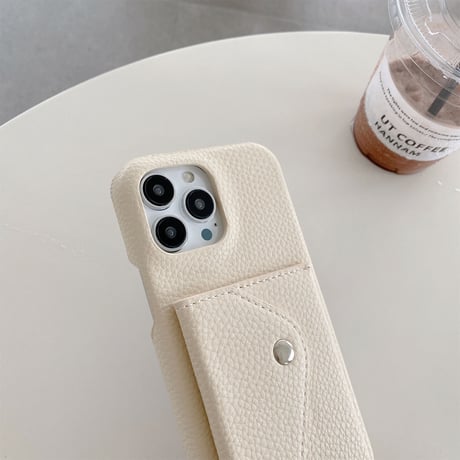 カード入れ/小銭入れ iPhone15/14proカバー レザー製 iPhone13pro/12/11proケース 肩掛け長さ調整可ストラップ 高品質 ギフトにおすすめ [M3113]