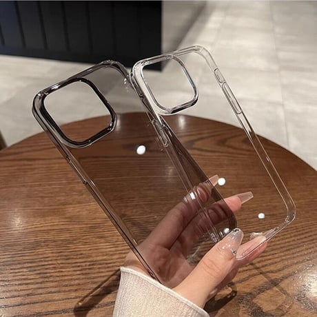 黄ばまないクリアiPhone15pro/15promaxケース 薄型軽量  高透明感 iPhone14/13/12対応 定番 お揃い[M3546]