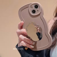 ミラーグリップ付  iphone14pro/14promaxケース  高級感 iphone13/12/11カバー 指紋防止  落下防止 実用 [M2478]