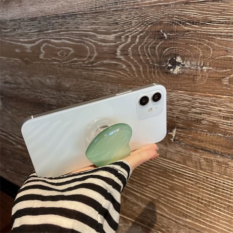 ハート型 スマホグリップ   伸び縮み式 オシャレキラキラ 透明グリップトーク  スマホリング  落下防止 卓上スタンド機能 可愛い  綺麗M1455