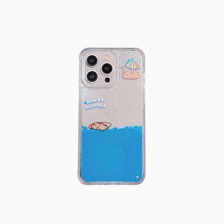 液体 iPhone15/15proケース サーフィンする犬ちゃん iphone14/13/12proカバー ストレス解消 面白い ギフトに最適[M4085]