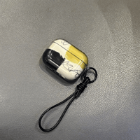 カラーブロッキング AirPodsPro3ケース 上品 シック Airpods5/4/3ケース  AirpodsPro2/Pro1カバー  ストラップ付 可愛い[M5961]